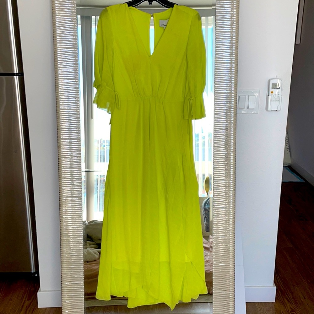 🍋 💚3.1 Phillip Lim neon dress⭐️⭐️⭐️⭐️ - Picture 3 of 17